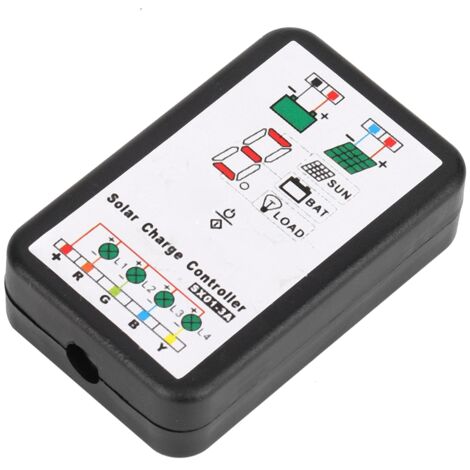 Jeffergarden Support de contrleur de charge solaire PWM 6V 12V pour batteries au lithium et Ni Mh