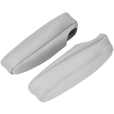 LONGHAO 2 Pcs Housse D'Accoudoir de Siège Avant et Central de Voiture - Accessoire de Siège Noir LONGHAO 2 Pcs Housse D'Accoudoir de Siège Avant et Central de Voiture - Accessoire de Siège Noir