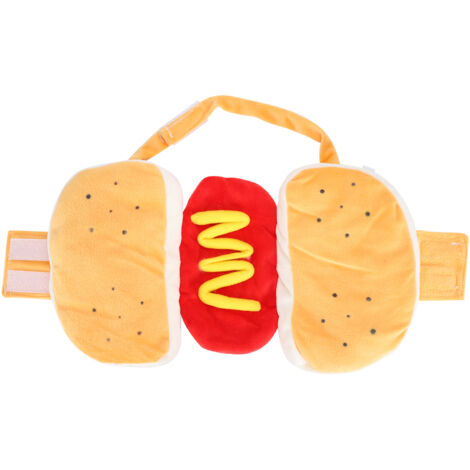 Robe en coton jaune pour chien chaud, vêtements pour hamburgers, fournitures de vêtements chauds pour chiens, jaune S