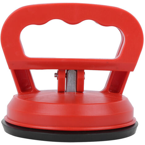 Jeffergarden Extracteur de feuilles de verre à ventouse simple griffe rouge ABS/PVC pour carrelage de sol (1/4)