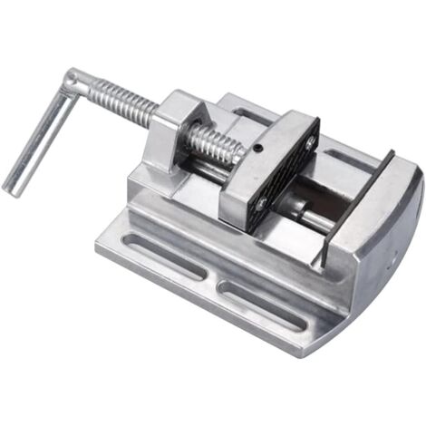 Etau Perceuse Colonne, Ouverture de 2,5" Alliage D'aluminium Étau d'établi avec tige de Guidage pour Électriciens et Outils de Travail du Bois