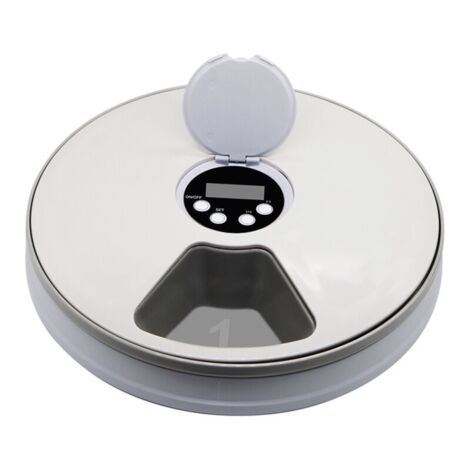 Mangeoire programmable pour chiens et chats Mangeoire automatique pour animaux de compagnie Rappels de musique pour chats et chiens Alimentation intelligente