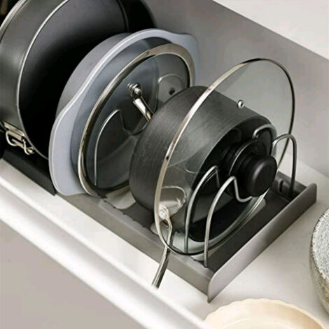 BigTron Plateau à Couverts Extensible En Plastique Gris - Organiseur De Tiroir 17-30 Cm Pour Cuisine