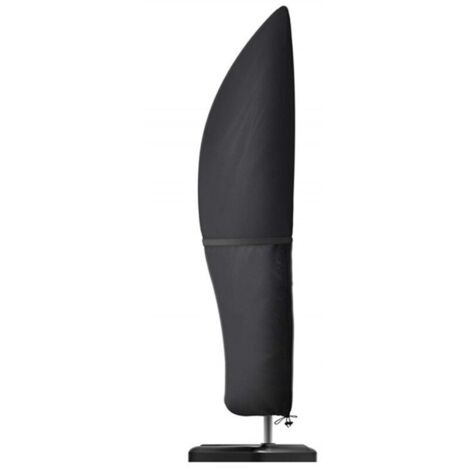 Housse Parasol, Bache Parasol en 420D Oxford Imperméable, Couverture pour Protection Parasol UV de Jardin avec Tige Télescopique et Sac de Rangement 265  50/70/40 cm, - (1/5)