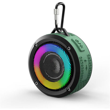 Enceinte Bluetooth Waterproof, Haut-parleur Extérieur Imperméable IPX7 Sans Fil,mini Enceinte Bluetooth Portable Imperméables À L'eau, Avec Des Lumières