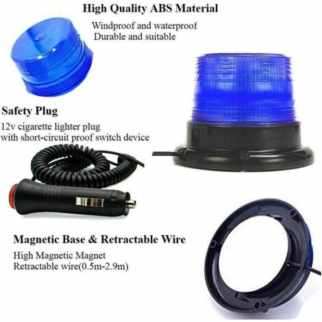 Alare Gyrophare 220 V Rouge Led Voyants Acousto Optique Systèe D