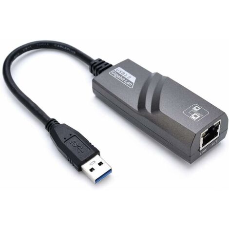Adaptateur USB Ethernet, Adaptateur Ethernet USB 3.0 vers RJ45, Réseau Adaptateur LAN 1000 Mbps Compatible avec Windows 10/8.1/8/7/Vista/XP, Mac OS 10.6 et Supérieur, Linux (1/5)
