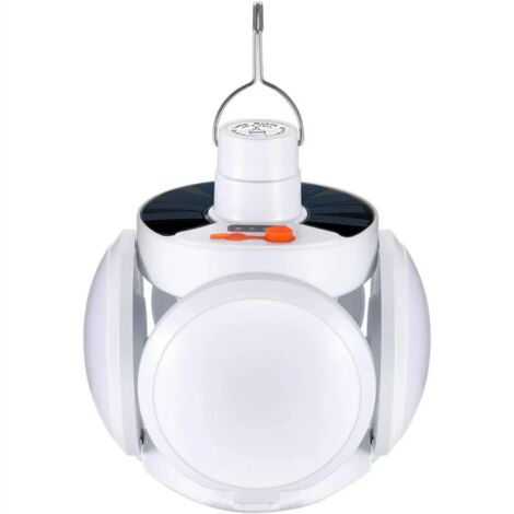 Lanterne de Camping Lampe Torche Camping Solaire Lanterne LED Rechargeable Lanterne LED Portable Lampe de Camping 6000 mAh avec Câble USB pour Camping,Travaux,Chasse,Tente, Pêche,Randonnée (1/5)