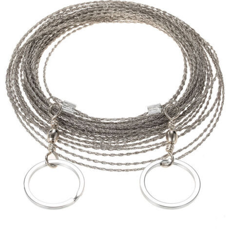 Ensoleille – Scie à fil extérieure 10m – Acier inoxydable – Pour coupe bois et plastique – Léger et durable – Idéal randonnée et camping (1/4)