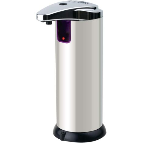 Distributeur de savon infrarouge avec capteur pour cuisine, magasin, atelier, inox (1/3)