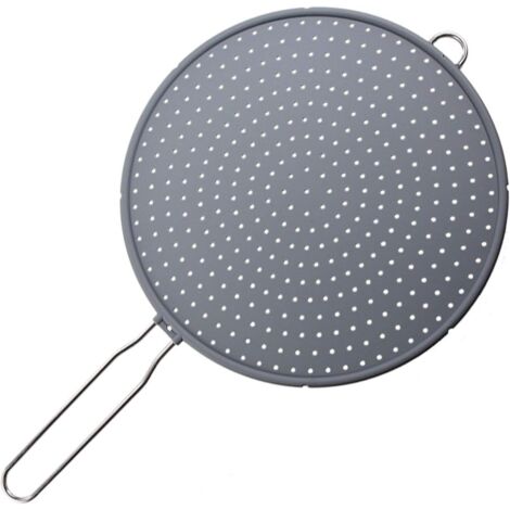 Silicone Splash Guard Pan Silicone Splatter Screen Cover Passoire Splatter Cuisson pour couvercles universels