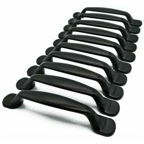 10x Cuisine Armoire Porte Poignées Placard Tiroir Chambre Meubles Tirer Entraxe 96MM, Aluminium (1/5)
