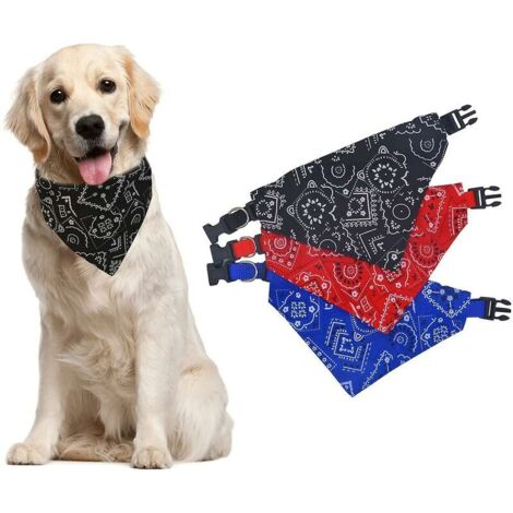 Bandanas pour animaux de compagnie Foulards triangulaires pour chien pour chiot de petite à moyenne taille - 3 pièces