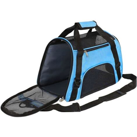 Sac de transport pour chat, sac de transport pour animal de compagnie, sac de transport pour chien, bleu