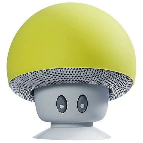 Tête de champignon portable Bluetooth haut-parleur (jaune), Ensoleillé (1/5)