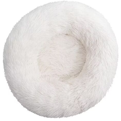 Lit pour Chat, Coussin Moelleux, Doux Lavable pour Chats Chiens (Blanc, 60 cm), Ensoleillé (1/6)