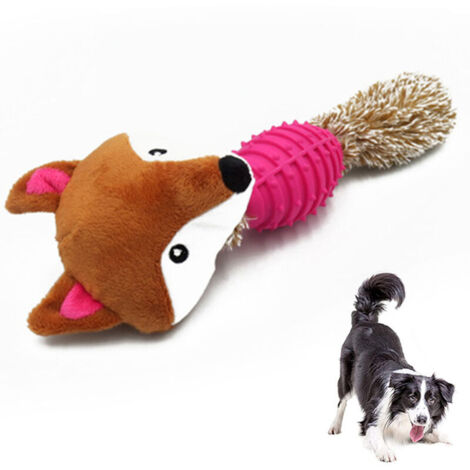 Jouet en peluche pour chien, jouet à mâcher durable, jouet couineur et interactif pour chiots de petite à moyenne taille (1/5)