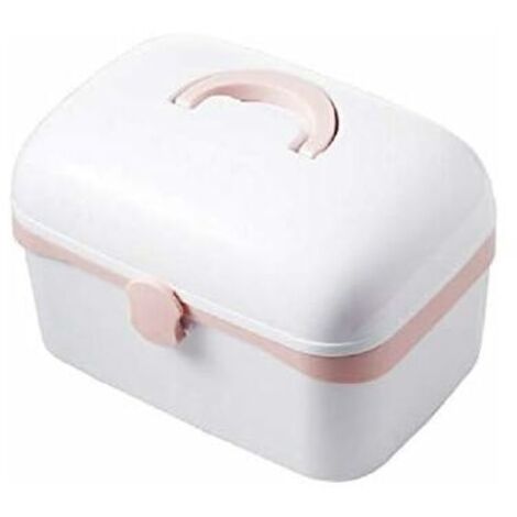 Boîte de rangement médicale, trousse de premiers secours, boîte à médicaments, boîte de rangement portable (1/5)