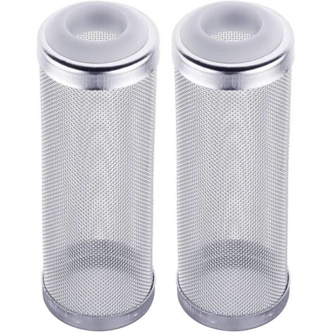 Aquarium externe filtre filtre protection aquarium couvercle de protection filtre en acier inoxydable aquarium filtre garde maille filet 12mm 2 pièces (1/5)