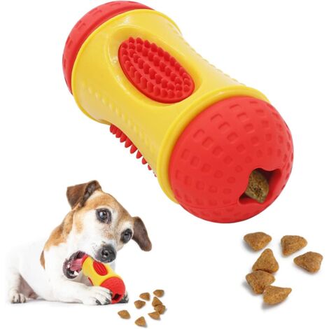 Jouet interactif pour chien Distributeur de friandises Jouet pour chien Jouets à mâcher pour chiot en caoutchouc naturel durable (1/5)