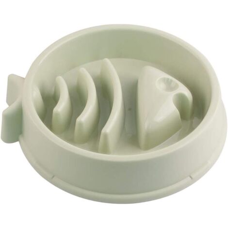 Gamelle Anti-glouton Ronde pour Chien Gamelle d'alimentation Lente pour Chien Slow Feeding Conception Anti-dérapante Fun Interactive Nourrir Les Chiens-Ensoleillé