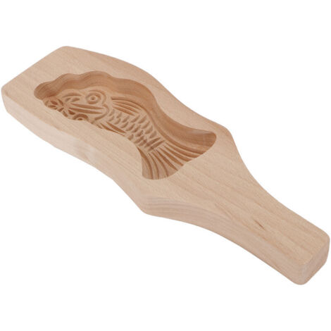 Moule à gteau de lune en bois bricolage biscuits Fondant gteau moule de cuisson outils de décoration de cuisine petit poisson (1/5)