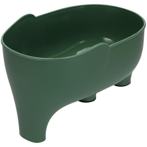 Panier de lavage de légumes, panier d'égouttage d'éléphant, panier à fruits pour égoutter les pâtes et les nouilles de cuisine (vert) 8,7 x 5,5 x 3,93 pouces/8,7 x 5,5 x 3,93 pouces (1/5)
