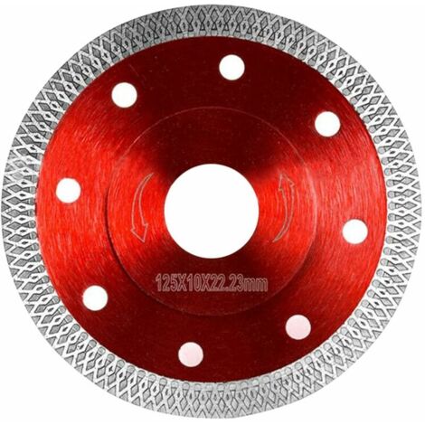 Disque Diamant 125 Carrelage, Disque Diamant Fine Coupe Sèche, Disque à Trononner Diamanté Lame de Scie Circulaire pour Carrelage Granit Ceramique Marbre Carreaux Calcaire Bois (125mm)