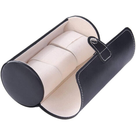 Boîte à Montres 3 Compartiments - Étui De Voyage En Cuir PU - Rangement Pour Montres - Neuf Sans étiquette