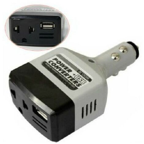 12V / 24V à 220v Adaptateur d'onduleur de puissance mobile de voiture USB Chargeur de convertisseur de puissance automatique de voiture utilisé pour tous les téléphones mobiles universels