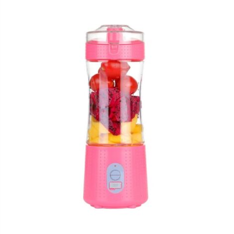 Portable Juicing Cup Électrique Juicing Cup Petit Juicer Ménage Multifonctionnel Mini USB Rechargeable Juicer (Rose) (1/3)