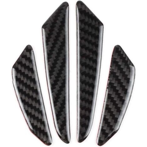 Protecteur de porte de voiture accessoires de véhicule protecteur de bord en Fiber de carbone Kit de Logo pièces Anti-Collision décorations Cool clair époxy épais, Ensoleillé (1/5)