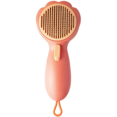 Mignon animal de compagnie chat brosse chien épilation brosse toilettage peigne cheveux longs cheveux courts chien chat nettoyage accessoires pour animaux de compagnie 1 pièces rose (1/5)