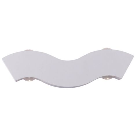 Applique murale LED étanche, lumière d'escalier extérieure de jardin créatif, adaptée au salon intérieur, à la maison dans la cour de jardin extérieure (coque blanche, lumière blanche positive) (1/5)