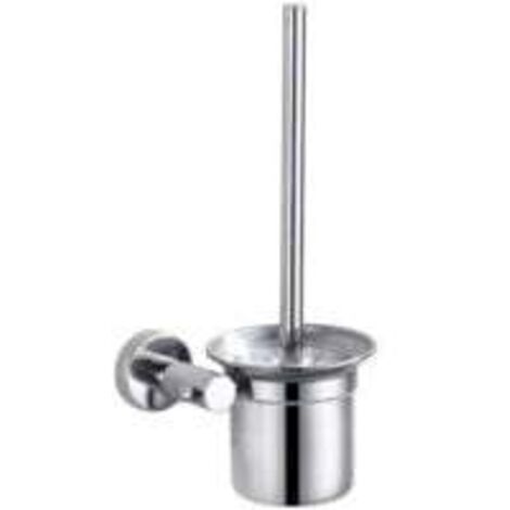 Balayette WC Brosse de Toilette et Support, Kit de Brosse de Nettoyage de Salle de Bain, Brosse pour Toilette en INOX ,32cm
