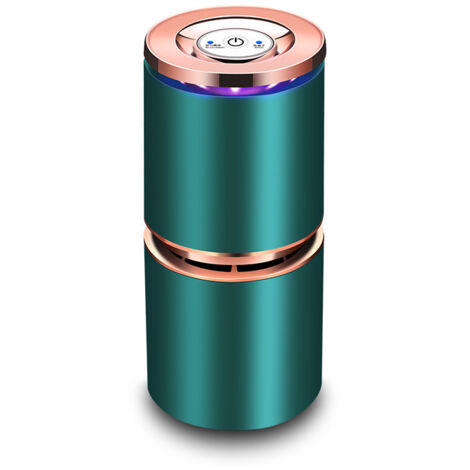 Mini purificateur d'air-purificateur d'air Portable pour animaux de compagnie avec bouton, lumière LED-purificateur d'air ionique de voiture pour la maison et le bureau (1/5)