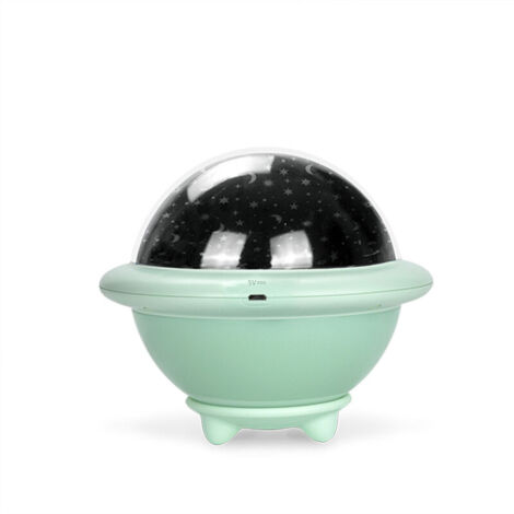 Lampe De Projection De Ciel Étoilé, 2 En 1 Veilleuse Led Univers Et Thème De Projection De L'océan vert (1/5)