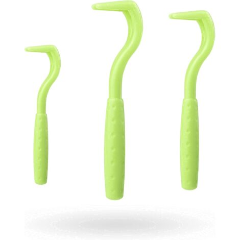 Pince à tiques crochet à tiques, lot de 3 pour toutes les tailles de tiques Retrait sûr et en douceur des tiques en un rien de temps (vert) (1/5)