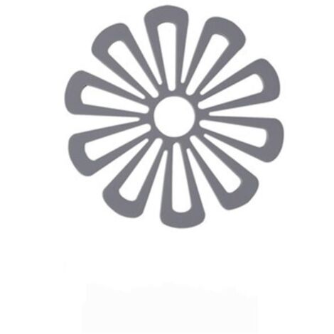 Tapis de table, tapis isolant pour table à manger, tapis anti-brûlure, tapis à vaisselle domestique, dessous de verre à thé antidérapant floral, gris (1/5)