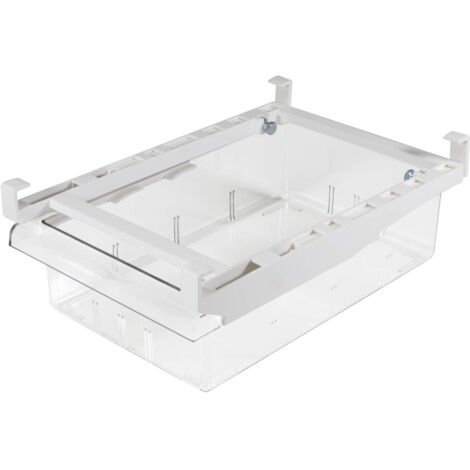 Organisateur de tiroir de réfrigérateur, bacs de rangement de réfrigérateur, amovible avec poignée, boîte de rangement d'étagère de réfrigérateur, récipient alimentaire transparent (1/4)