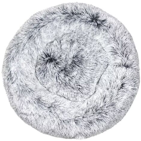 Lit pour chat, coussin moelleux, doux lavable pour chiens chats (dégradé gris, 40 cm), Ensoleillé (1/5)
