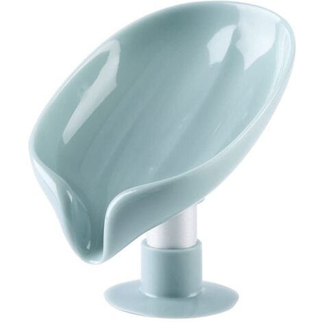 Porte-savon auto-drainant, porte-savon Non poreux facile à nettoyer avec ventouse pour douche salle de bain évier de cuisine (1/5)