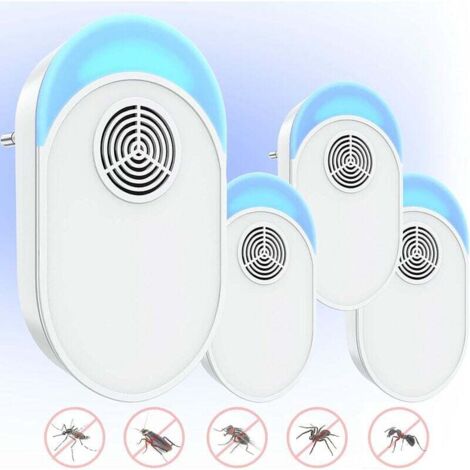 Ultrason Souris, Répulsif Ultrasons V3 • Appareil Anti Souris, Rats, Rongeurs, Loirs • Anti Rongeur • Alternative Efficace aux Pièges à Souris ou au Raticide • Labellisé CE (4 unités), Ensoleillé (1/5)