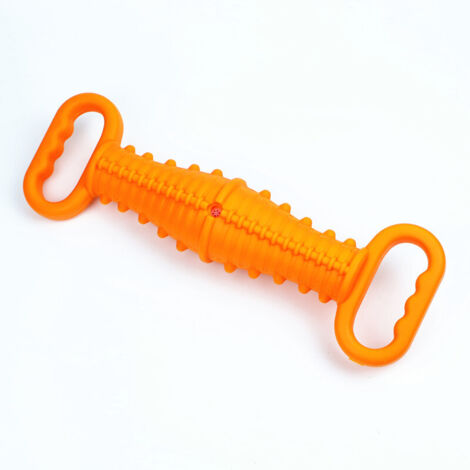 Jouet pour chien indestructible pour les macheurs agressifs de grande race, jouets à macher solides pour chiens de grande taille, jouets interactifs pour chiens de grande taille(orange)