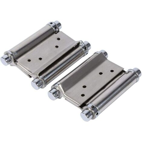 2 Pcs Charnires de Porte 3ih Charnieres De Double Action Ressort Charnires De Porte en Acier Inoxydable pour Portes d'interieures Bar Cafe (1/5)