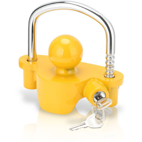 Antivol pour voiture Antivol pour remorque Safety Box Antivol pour remorque - Jaune (1/5)