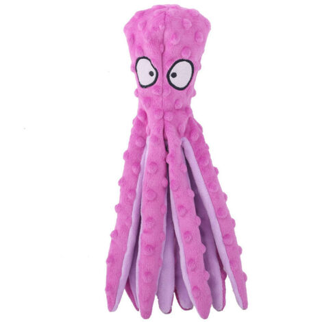 Jouets de Poulpe Grinçants pour Chien, Jouets en Peluche sans Rembourrage pour la Dentition des Chiots et Chiens, Jouets à Mâcher Interactifs Durables pour Chiens de Petite et Moyenne (1/4)