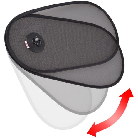 Pare-soleil de fenêtre latérale de voiture réglable, paquet de 2 pare-soleil de voiture rotatifs à 180 °, bloque l'éblouissement et la chaleur pour le conducteur, pare-soleil de voiture (1/4)