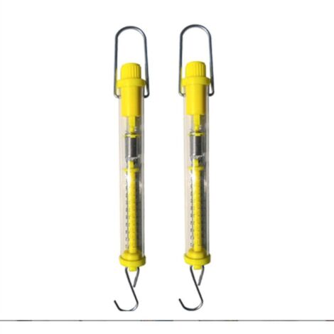 Balance à ressort,balance à ressort dynamométrique,Newton Force Mètre échelle ressort balance,plastique ressort balance, échelle à ressort 5N/500g 2 pcs