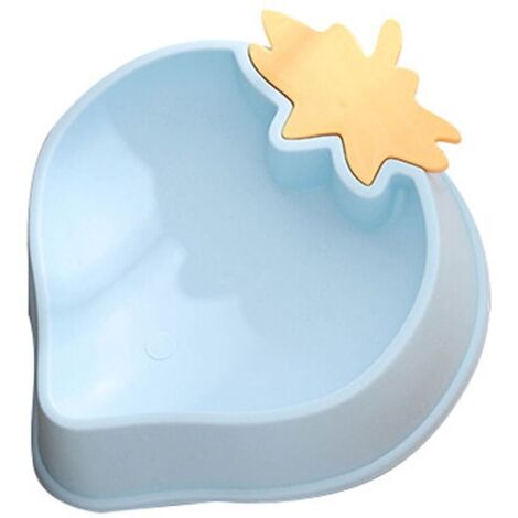 Bol pour animaux de compagnie facile à nettoyer bol pour chat à la fraise épaissie ustensile de nourriture pour chien en plastique PP (1/5)